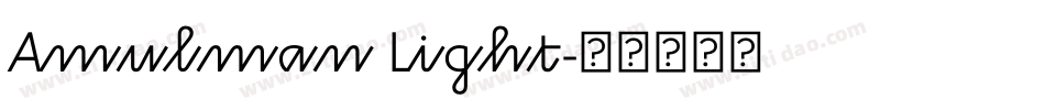 Amulman Light字体转换